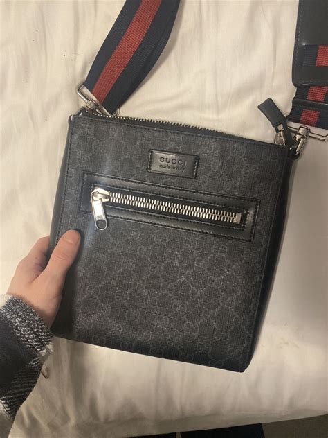 grailed gucci messenger bag|authentic gucci messenger bag.